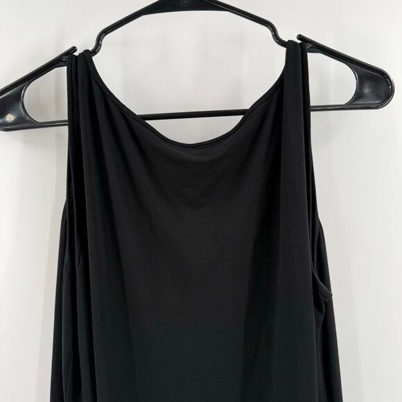 EILEEN FISHER Dress Size Medium NEW Midi Hi Lo Rayon Lycra Stretch Comfy NWOT - Picture 7 of 9